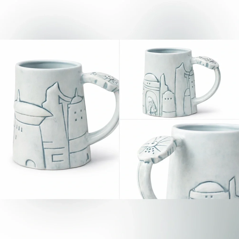 Star Wars Galaxy’s Edge Mug Disney Parks Millennium Falcon R2-D2 Batuu Cantina